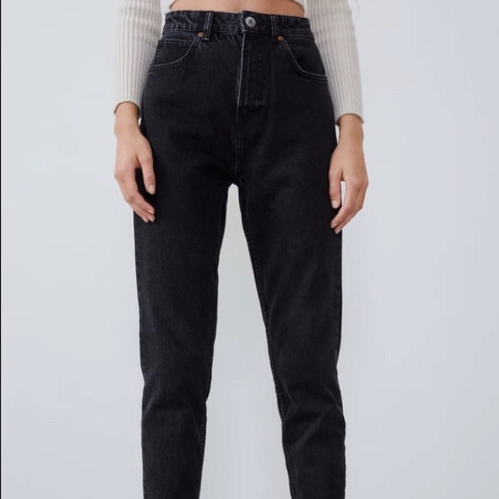 ✨ Zara black mom jeans ✨